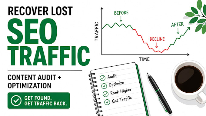 audit and reoptimize declining SEO content to recover organic traffic