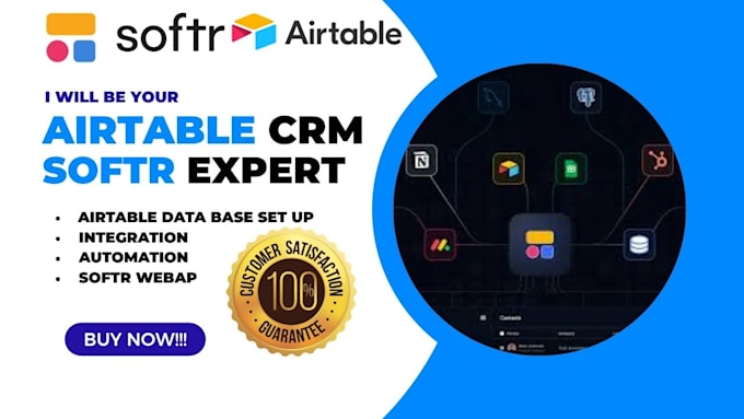 create stunning softr website, airtable automation, client portal