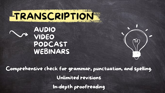 provide english transcription service