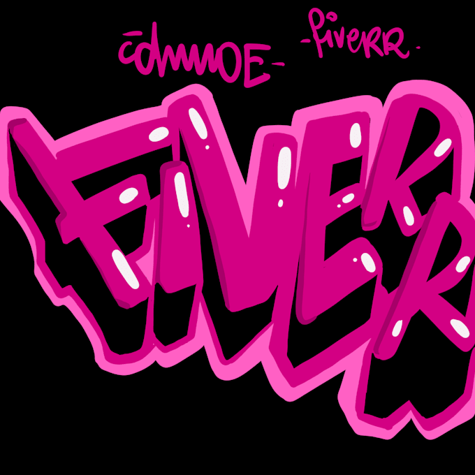 create your new graffiti or logo handdrawn