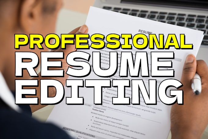 proofread and edit your professional or college resume