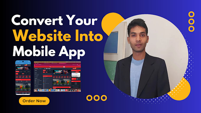 convert your website into a flutter android app and IOS app