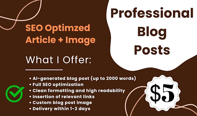 write articles and blogs posts