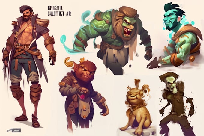Character Jpeg Create stylish character and concept art illustration by Senedranon ...