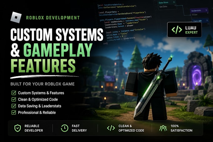 script custom systems for your roblox game