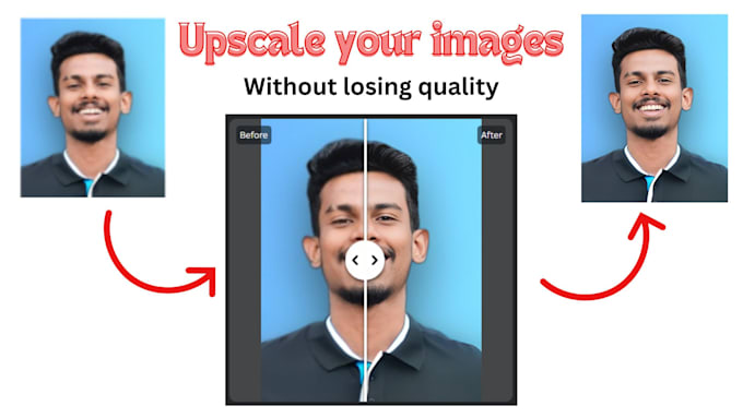 upscale, upsize and increase the resolution of your image