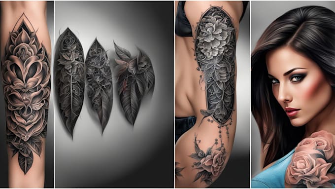 create professional realistic tattoo design