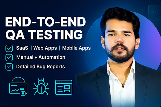 test your saas product end to end as QA engineer