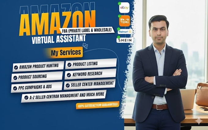 be your expert amazon virtual assistant, private label, fba