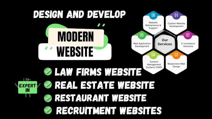 design law firm site, real estate website with idx integration, restaurant web