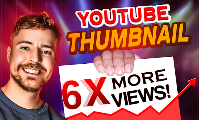 design attractive unique clickbait youtube thumbnail design