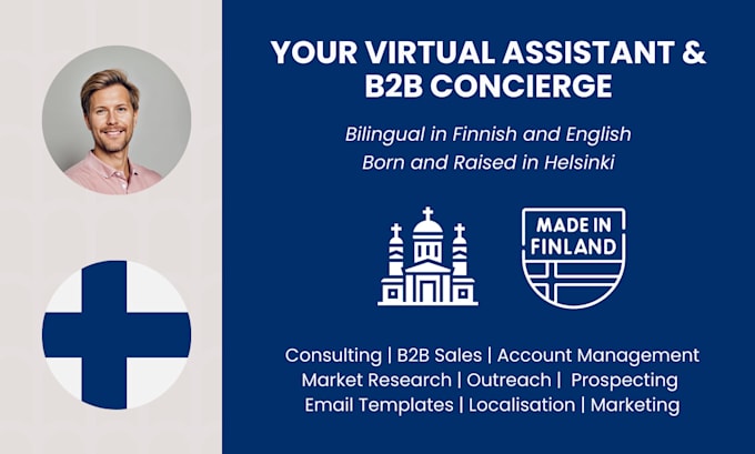 be your finnish virtual assistant and b2b concierge