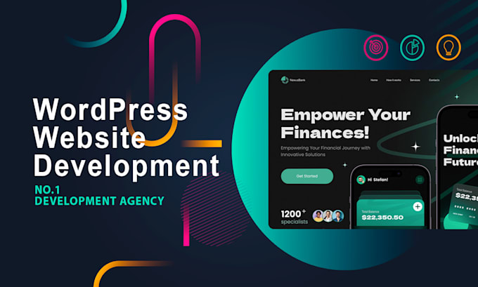 wordpress website development, design or redesign wordpress site