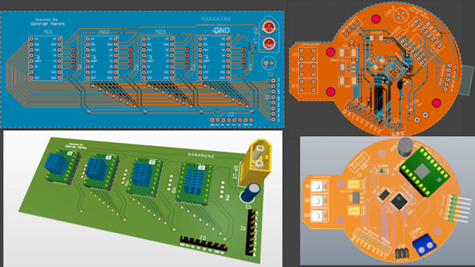 Design a circuit board for you using stm32, esp32 or arduino by ...