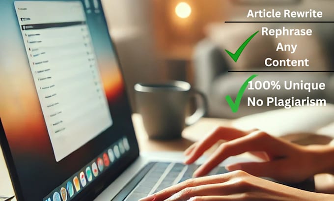 write, rewrite and rephrase the article and blog post