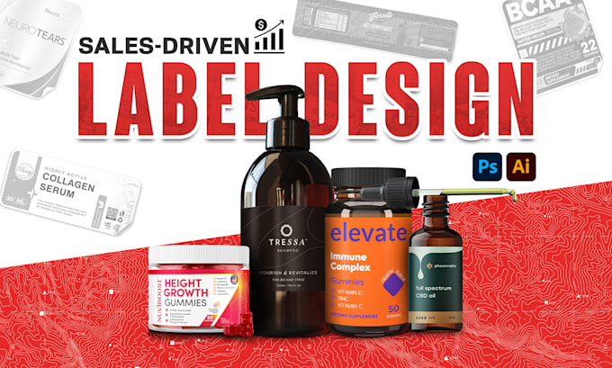 do product label design, supplement label design, packaging label design