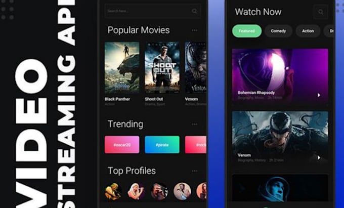 develop live streaming app, live streaming website, video streaming app