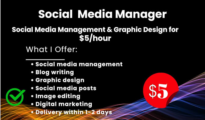 do social media tasks or management