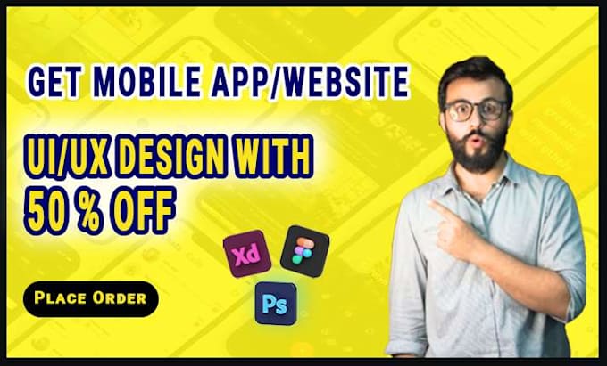 design mobile app or website ui ux in cheap price