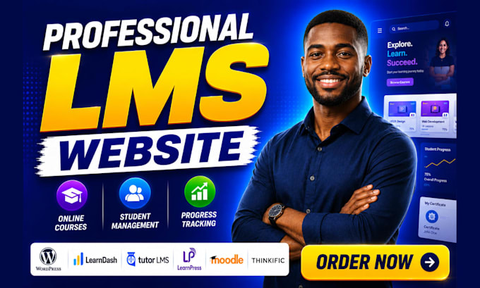 build lms educational website online course website education, elearning website