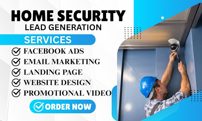 generate home security leads cyber security leads camera installation website