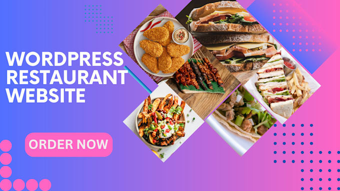 design or develop wordpress restaurant website