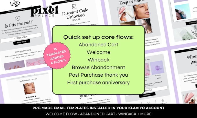 install prebuilt klaviyo email flows