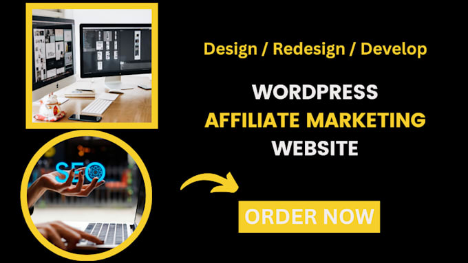 design, redesign or develop wordpress affiliate marketing website