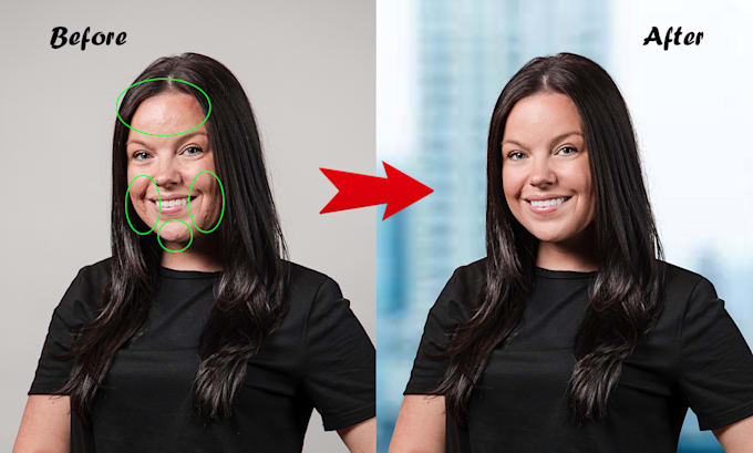 do photo retouching headshot, newborn, maternity image in photoshop