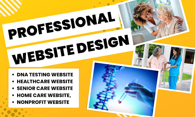 dna testing website, healthcare, senior care, home care site, nonprofit website