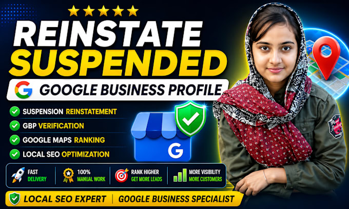 create reinstate suspended gmb for listings