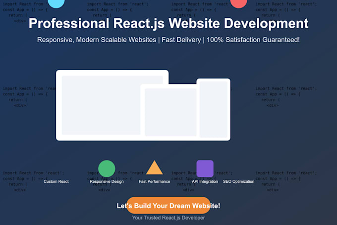 Develop a professional react website by Moezbercha | Fiverr