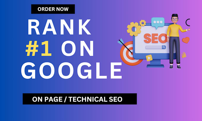 offer onpage SEO optimization package and fixes issues for google 1st page
