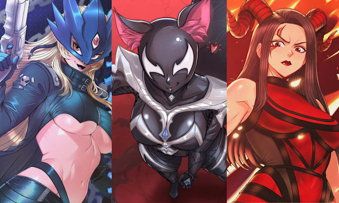 draw anime illustration, oc and fanart for you