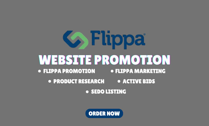 promote your flippa sedo listing to get more active bids