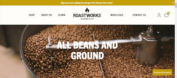 design profitable private label coffee shopify store tea store beverage website