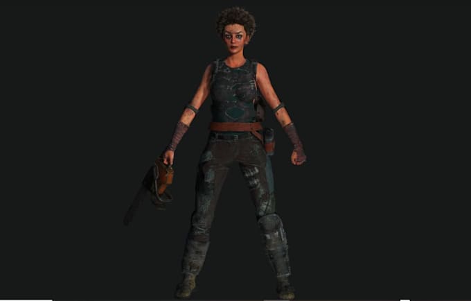 3d realistic survivor game model,3dgame assets,ue5 3d model,realistic ...