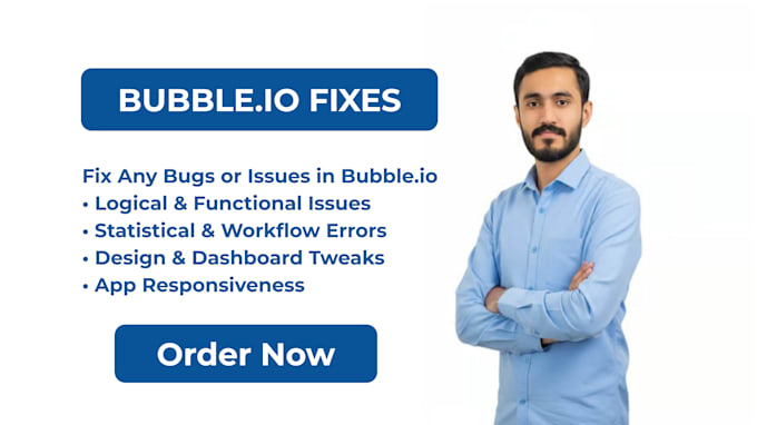 solve bugs and fixes in your bubble io web or app