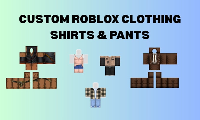 design 2d roblox clothing for you