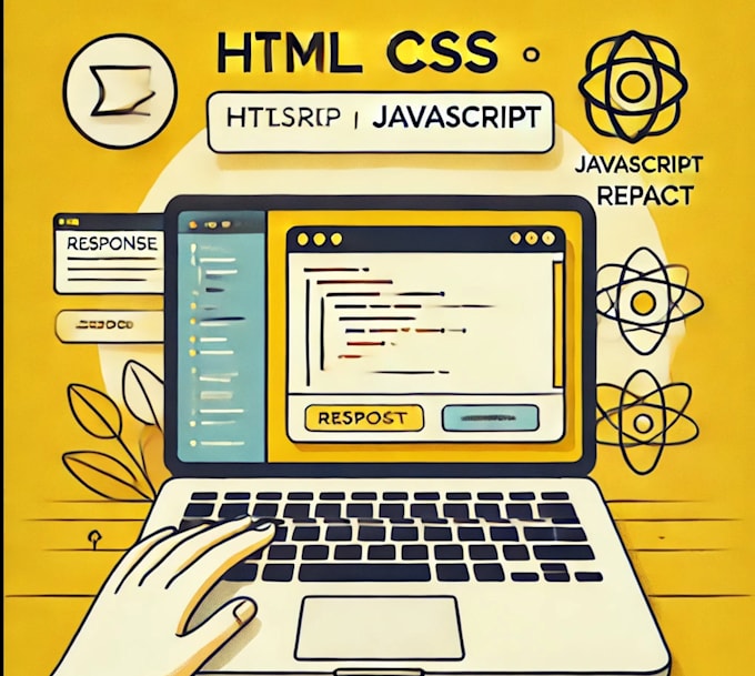 Create a website using html, css, javascript, and react by ...