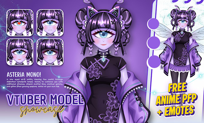 design and rigging your vtuber model live2d in anime style for streaming