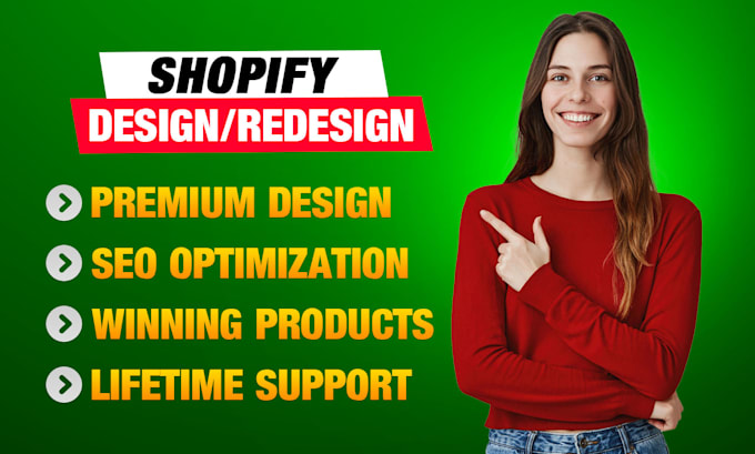 design, redesign shopify dropshipping store, shopify store, shopify website