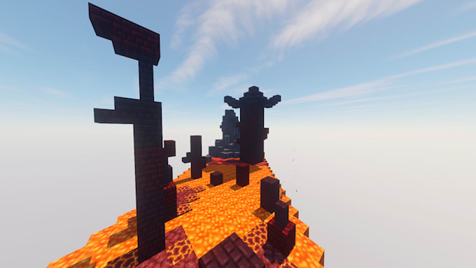 create a minecraft parkour video for your social networks