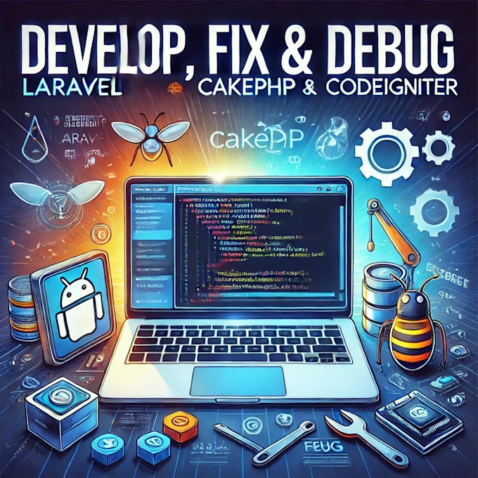 develop fix and debug laravel, cakephp, codeigniter, and any PHP framework