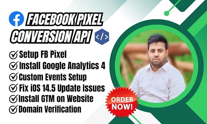 setup conversion API, ga4 server side, fb pixel and GTM