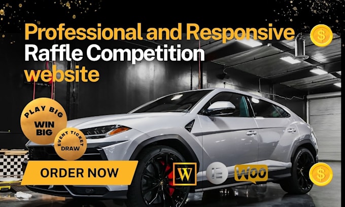 raffle website competition website giveaway website event ticket website