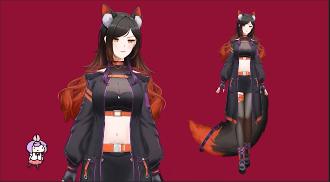 design live2d vtuber model vtuber character 2d vtuber model vtuber commission