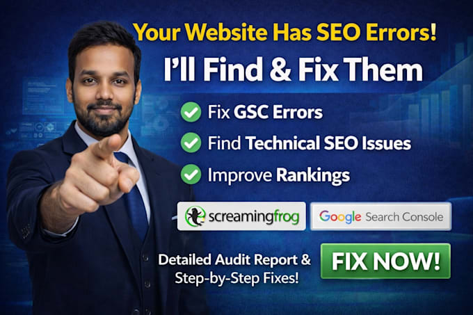 fix broken links, canonical robots txt, xml sitemap, indexing issues for SEO