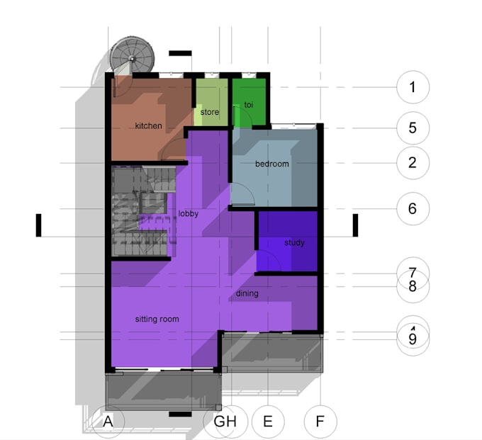 Convert floor plan from pdf, sketch to autocad or revit dwg