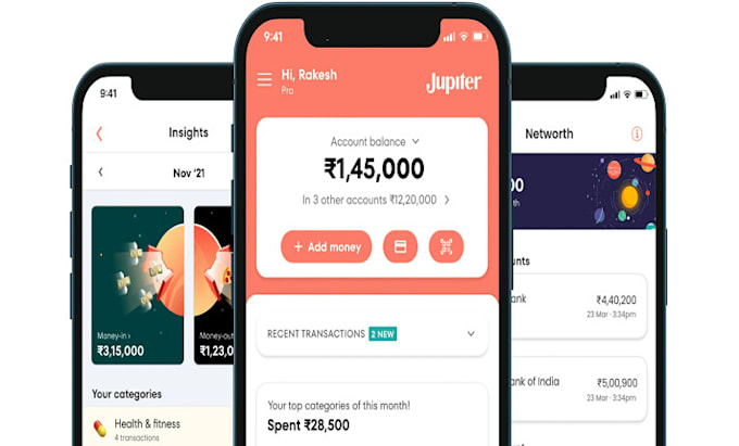 develop high performance fintech mobile app for android, ios and website